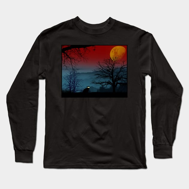 Red Wild Long Sleeve T-Shirt by Maxalate